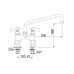 Baterie cu doi robineti si alimentare dubla Ø16 L=260mm A=180mm #549835